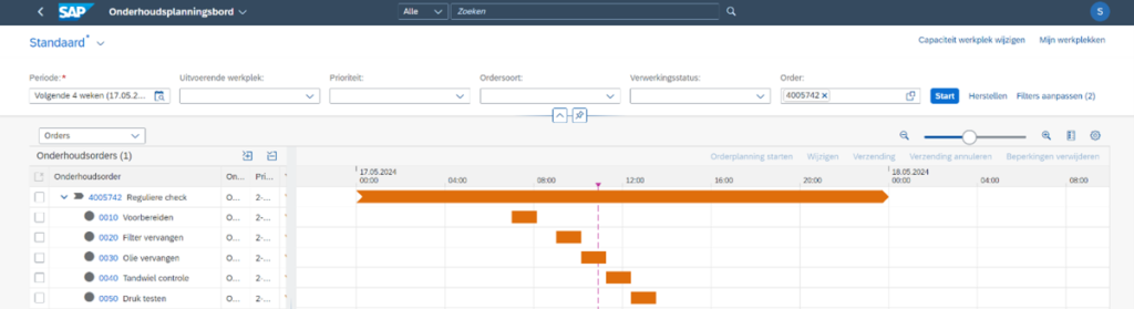 SAP RSH Planningssoftware - Schedules